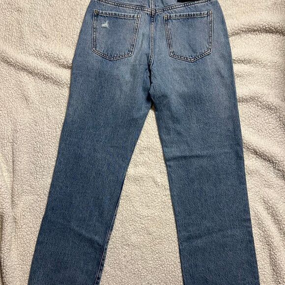 NWT Garage Denim 90s Straight Leg Ripped Jeans Size 1 - Picture 6 of 8